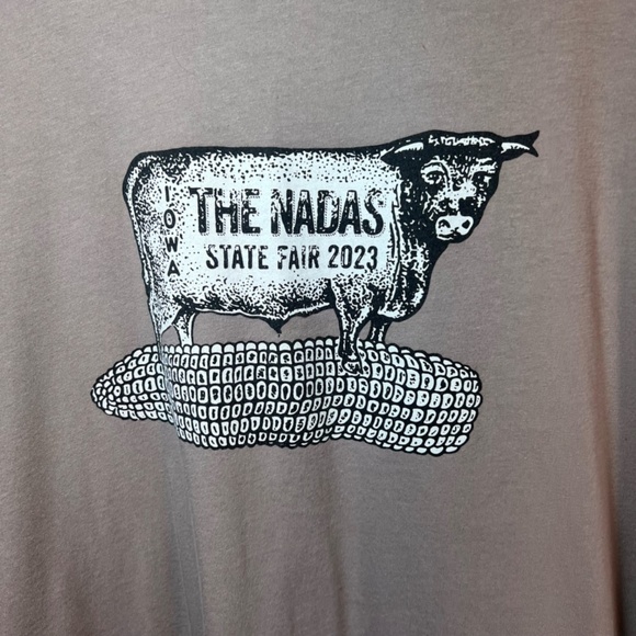 The Nadas T-Shirt Light Brown Folk Des Moines Band Tee Iowa State Fair 2023  XXL - Picture 3 of 6